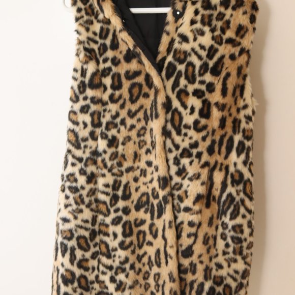 Via Spiga reversible Leopard and Black Vest size S - Picture 3 of 16